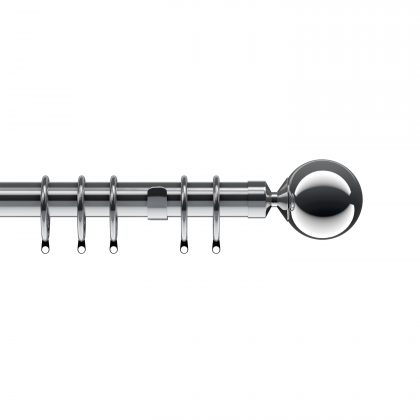 CB Furnishings 28mm Chrome Metal Pole by Speedy