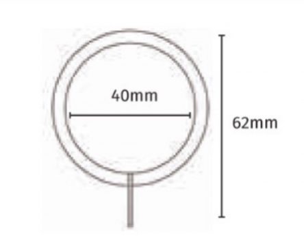 25-28mm Speedy Pristine Satin Silver Swirl Ball Extendable Metal Pole Set