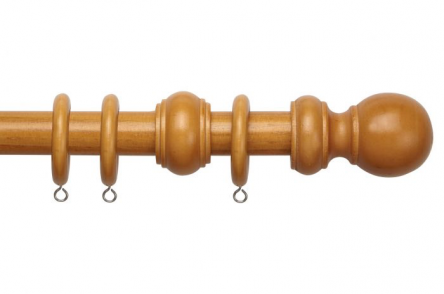 CB Furnishings 28mm County Wood Fixed Pole Sets by Speedy
