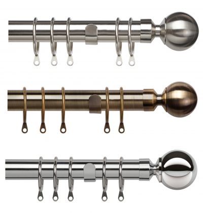 25-28mm Speedy Pristine Ball End Extendable Metal Pole Set