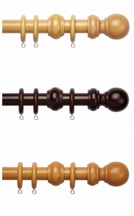 CB Furnishings 28mm County Wood Fixed Pole Sets by Speedy
