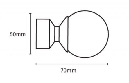 25-28mm Speedy Pristine Ball End Extendable Metal Pole Set