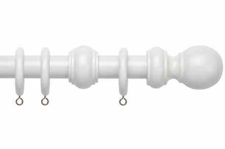 CB Furnishings 28mm County Wood Fixed Pole Sets by Speedy