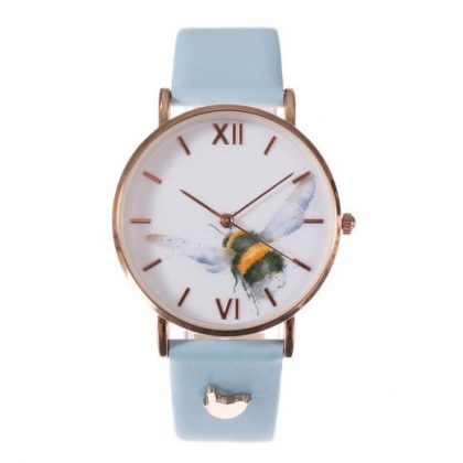 Wrendale ‘Flight Of The Bumblebee’ Leather Watch