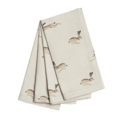 Sophie Allport ‘Hare’ Napkins (set of 4)