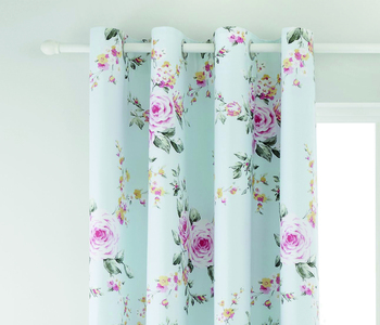 Catherine Lansfield Canterbury Ready-Made Eyelet Curtains 66x72in.