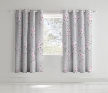Catherine Lansfield Canterbury Ready-Made Eyelet Curtains 66x72in.