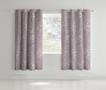Catherine Lansfield Canterbury Ready-Made Eyelet Curtains 66x72in.