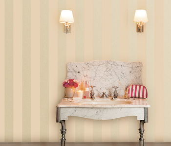 Laura Ashley Lille Stripe Pearlescent Wallpaper.