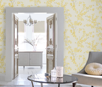 Laura Ashley Forsythia Wallpaper.