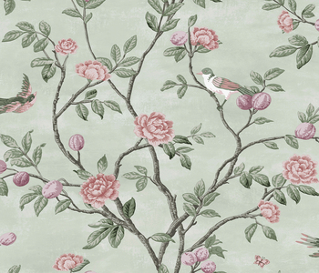 Laura Ashley Eglantine Wallpaper.