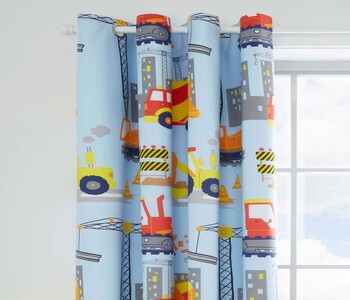 Children’s Collection Construction Ready-Made Curtains.