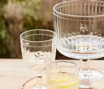 Joules Bee Glass Trifle Bowl.