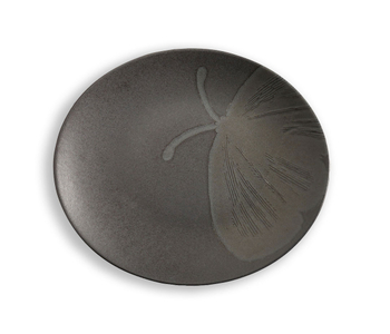 Kew Gardens Living Jewels Side Plate Black.