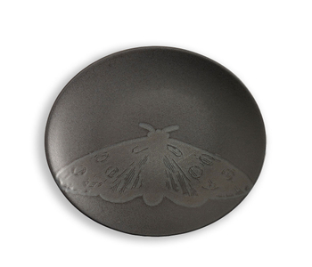 Kew Gardens Living Jewels Side Plate Black.
