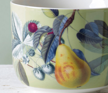 Kew Gardens Fruit and Floral Green Mug.